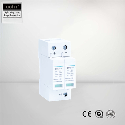 12V Dc Surge Protector Panel Surya 35mm Din Rail Modul Terpasang