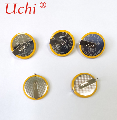 20.2x3.8mm Sel Tombol Lithium CR2032 3V Baterai Untuk Termometer
