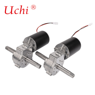 Mesin berjalan sikat DC Worm Gear Reducer Motor