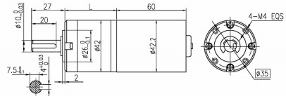 4 Pole BLDC Planetary Brushless Dc Gear Motor Untuk Furnitur / Medis / Industri
