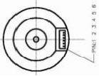 9V-16V 36 mm OD Brushless DC Gearmotor 4 kutub
