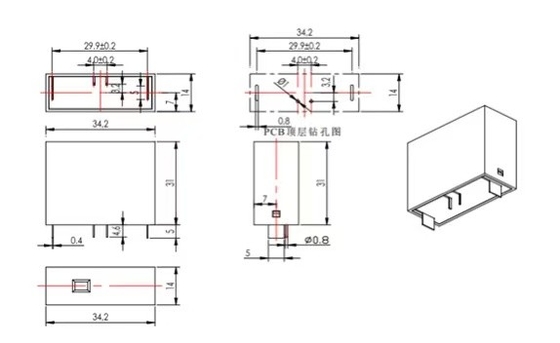Sinyal jarak jauh IT Fuse Termal Metail Oksida Varistor TFMOV 25S112KIT