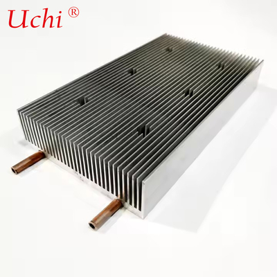 Air Cold Plate Heat Sink Tabung Tembaga Tertanam Pendingin Air Heat Sink 120 ((W) * 36 ((H) * 210 ((L) mm