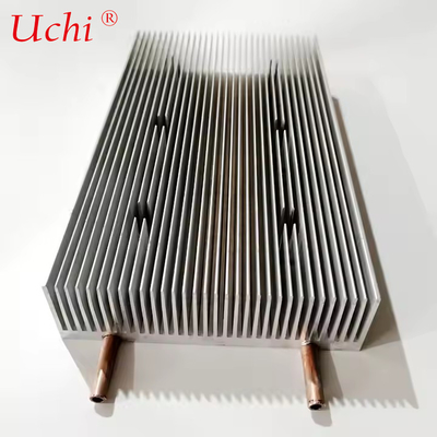 Air Cold Plate Heat Sink Tabung Tembaga Tertanam Pendingin Air Heat Sink 120 ((W) * 36 ((H) * 210 ((L) mm