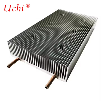 Air Cold Plate Heat Sink Tabung Tembaga Tertanam Pendingin Air Heat Sink 120 ((W) * 36 ((H) * 210 ((L) mm