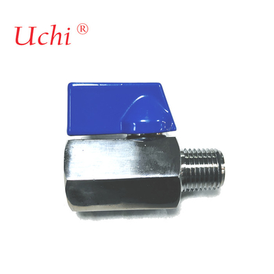 Piring pendingin air katup air 304 stainless steel Double luar dalam dan luar kawat Micro Mini Ball Valve