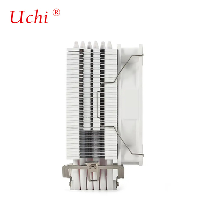 Putih 6 Pipe Computer Cpu Cooler Dual Fan RGB Heat Sink PC Komputer