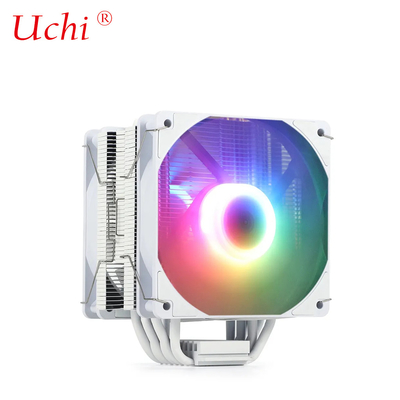 220W Putih RGB ARGB CPU Cooler Fan Dengan 6 Heatpipe Untuk Komputer Server Processor Lga1151 1155 1366 1700 2011 AMD FM AM3 AM4 AM5