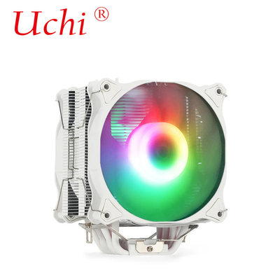 220W Putih RGB ARGB CPU Cooler Fan Dengan 6 Heatpipe Untuk Komputer Server Processor Lga1151 1155 1366 1700 2011 AMD FM AM3 AM4 AM5