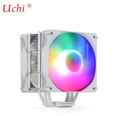 220W Putih RGB ARGB CPU Cooler Fan Dengan 6 Heatpipe Untuk Komputer Server Processor Lga1151 1155 1366 1700 2011 AMD FM AM3 AM4 AM5