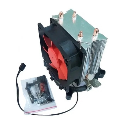 Pendinginan Sisi Vertikal Cpu Pendingin 92mm Fan 2 Tembaga Pipa Panas Pipa Untuk PC Komputer Universal Socket AMD Intel Processor IC