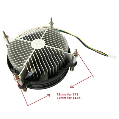 Intel 92mm Silent Fan Lga I5 I7 CPU Cooler Untuk Peralatan Pendingin Prosesor PC