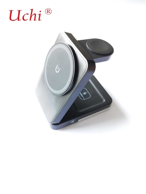 Private Mold G12 Lipat Multifungsi Pengecas Cepat Tiga-dalam-Satu Pengecas Wireless Untuk Smartphone Jam Tangan Headphone