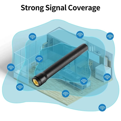 Konektor Pria SMA Heksagonal lurus 433mhz Penerima 433 Mhz Antenna Karet Lora Eksternal
