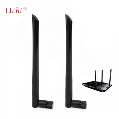 Eksternal High Gain Router Wireless Fleksibel 2.4G 5.8G Jarak Panjang Karet WiFi Dual Band 2.4g Router Antenna
