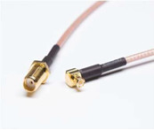 Low Loss Cable SMA-Male To MCX Male Right Angle 6 Inch 15cm Connector RF RG316 Coaxial Antenna Pigtail