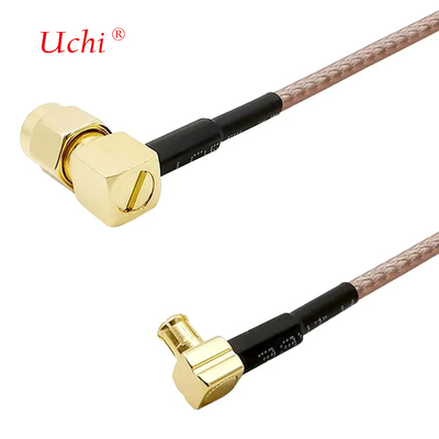 Low Loss Cable SMA-Male To MCX Male Right Angle 6 Inch 15cm Connector RF RG316 Coaxial Antenna Pigtail