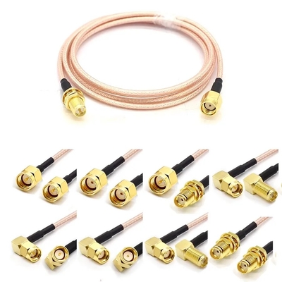 RP SMB Male To Male Plug Dengan RG178 RG316 RF Koaksial Kabel 50ohm 6GHz