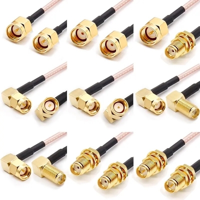 RP SMB Male To Male Plug Dengan RG178 RG316 RF Koaksial Kabel 50ohm 6GHz