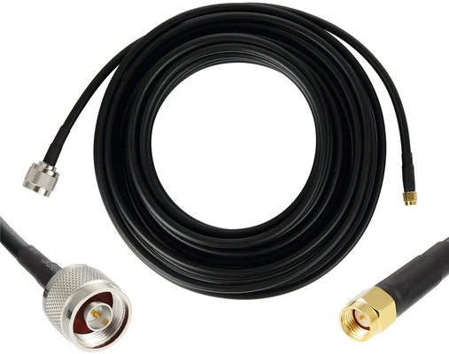 RG58 SMA Male To TNC Male Low Loss 50Ohm RF Coaxial Cable Adapter TNC To SMA Kabel Ekstensi Untuk Perangkat LAN Wireless