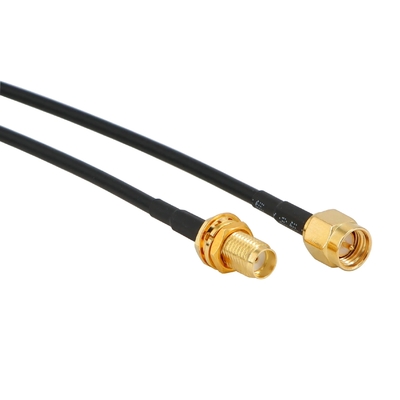 SMA-J/N-J/K Semua Tembaga SYV50-5 Kabel Ekstensi Transfer RF Kerugian Rendah LMR400 10D-FB Kabel RF Koaksial Untuk Komunikasi RJ59 SMA