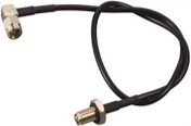 CRC9JW/FK Kabel Sambungan Koaksial Frekuensi Tinggi RG174 CRC9 Pria Bent F Wanita 15CM Kabel RF Semua Tembaga
