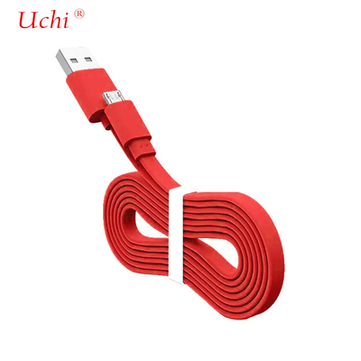 USB 3A tipe C kabel pengisi daya PVC flat Noddle bentuk tipe fast charging untuk ponsel kabel pengisi daya ponsel