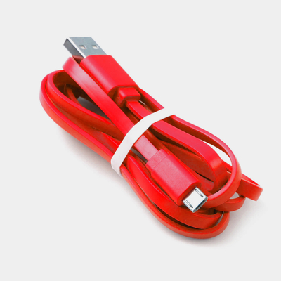 USB 3A tipe C kabel pengisi daya PVC flat Noddle bentuk tipe fast charging untuk ponsel kabel pengisi daya ponsel