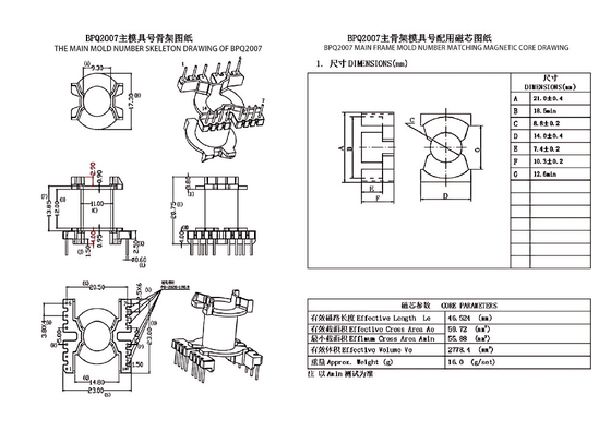 BPQ2007 PQ2020 Vertikal (6+8) PIN Distribusi Transformer Untuk Daya