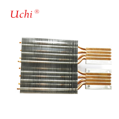 8 Pipa Panas Aluminium-Tembaga PC Zipper Fin CPU Cooler Untuk Kontrol Suhu yang Efisien
