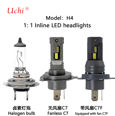 3200LM lampu depan mobil LED untuk kecerahan tinggi dan fokus yang kuat