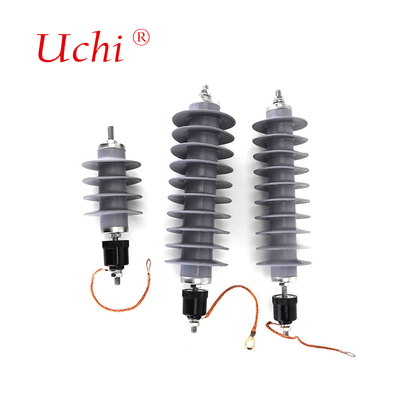 ISO9001 Distribusi Line Composite MOA 10KA 33KV Zinc Oxide Gapless Arrester