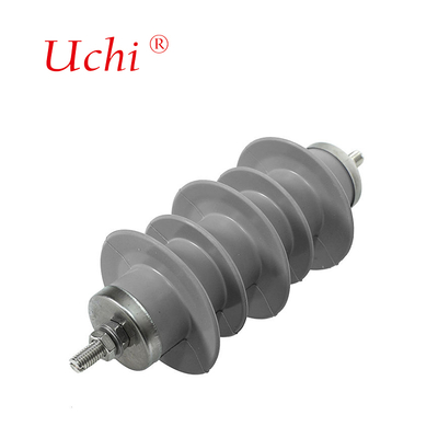 15kV Surge Arrester Non-Gap Metal Oxide Pole Lightning Arrester Untuk Perlindungan Over Voltage