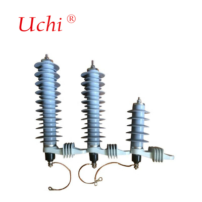 5kA Dan 10kA 3-36kV Silicone Karet Surge Arrestor Untuk Respon Cepat