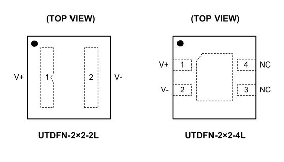 2-Terminal, presisi tinggi, Sensor suhu output saat ini Integrated Circuit IC