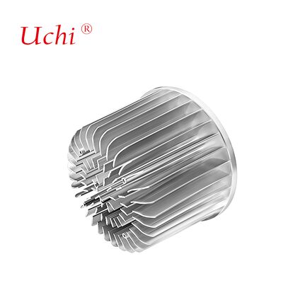 Pendingin Panas Aluminium Radial Tempa Dingin Casing Perak 100mm