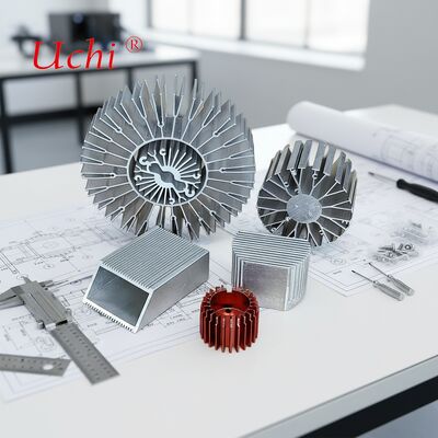 30W Tubular Heat Sink Anodized Skived Heat Sink