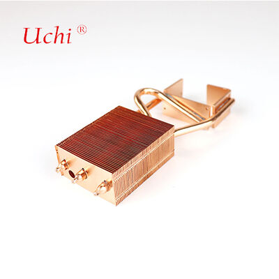 220W Tembaga Buckle Fin Panas Sink Untuk Proyektor Lampu