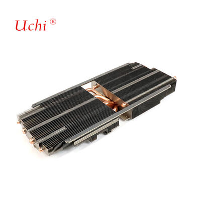 580W Aluminium Fin Panas Pipa Cpu Panas Sink