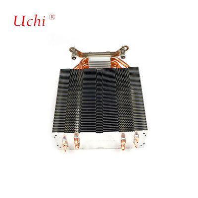 Clip-tipe Zipper Fin Computer CPU Panas Sink Dengan 4 Pipa Panas