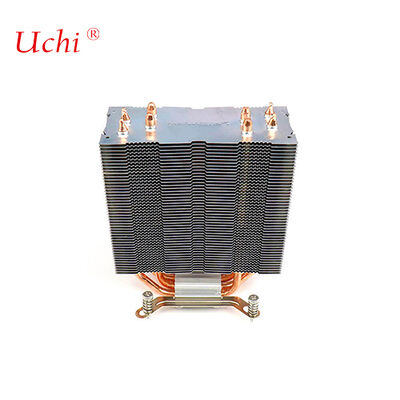 Clip-tipe Zipper Fin Computer CPU Panas Sink Dengan 4 Pipa Panas