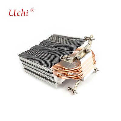 Clip-tipe Zipper Fin Computer CPU Panas Sink Dengan 4 Pipa Panas