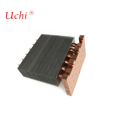 Soldered Zipper Fin Heat Pipe Heat Sink Untuk Peralatan Medis