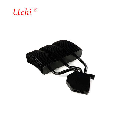 Pemanas LED Aluminium Hitam Presisi Tinggi