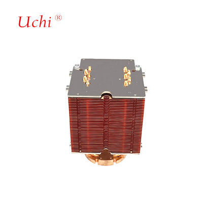 High-Power Pure Copper Zipper Fin Heat Pipe LED Heat Sink