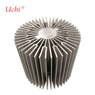 LED Profil Aluminium Bulat Pencahayaan Panas Sink