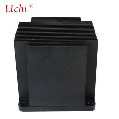 Anodized Black Aluminium Skived Heat Sink Untuk PCB Industri
