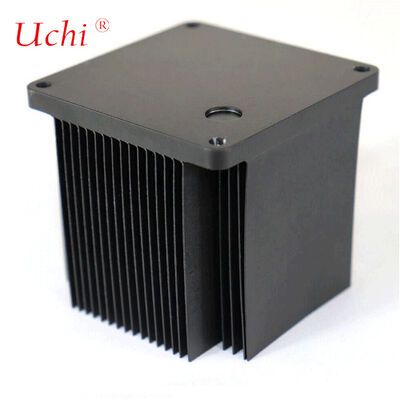 Anodized Black Aluminium Skived Heat Sink Untuk PCB Industri