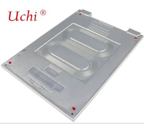 Pipa tembaga yang terkubur dalam dengan loop ganda Fiber Laser Air Cooling Cold Plate