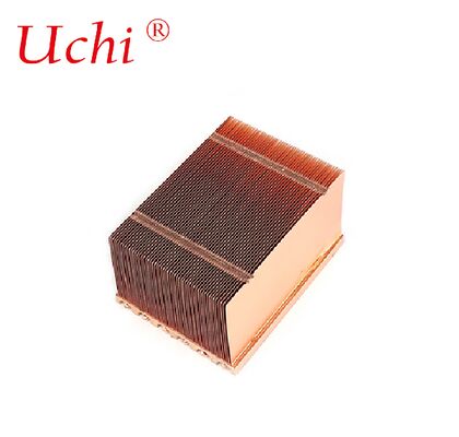Servers Tembaga Pipa Panas Radiator Buckle Fin Tembaga Panas Sink